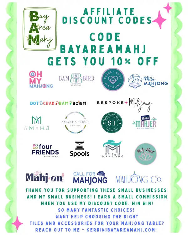 The mahjong world is growing every day - new companies are making beautiful mahjong tiles, mats, accessories, jewelry...