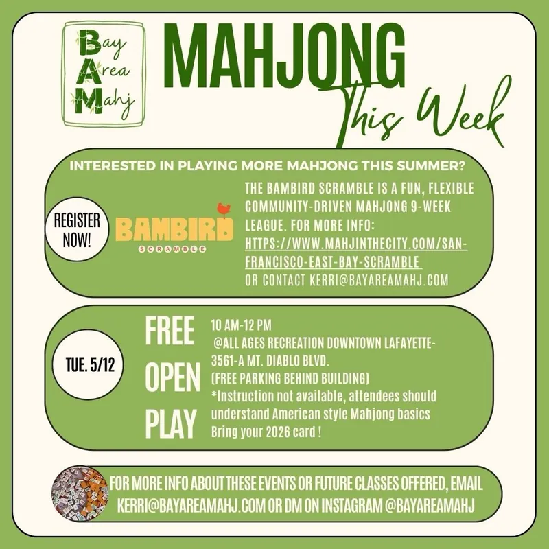 This week! * Free open play today 5/12 in Lafayette
