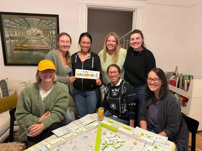 Group mahjong game night